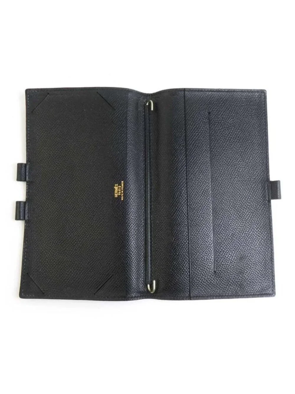 Hermes Notebook Cover Leather Black